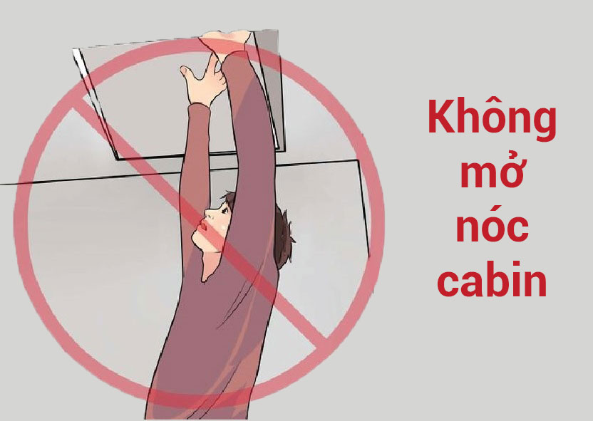 Cách xử lý khi bị mắc kẹt trong thang máy không mở nóc cabin