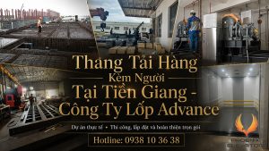 Thang tải hàng kèm người tại Tiền Giang