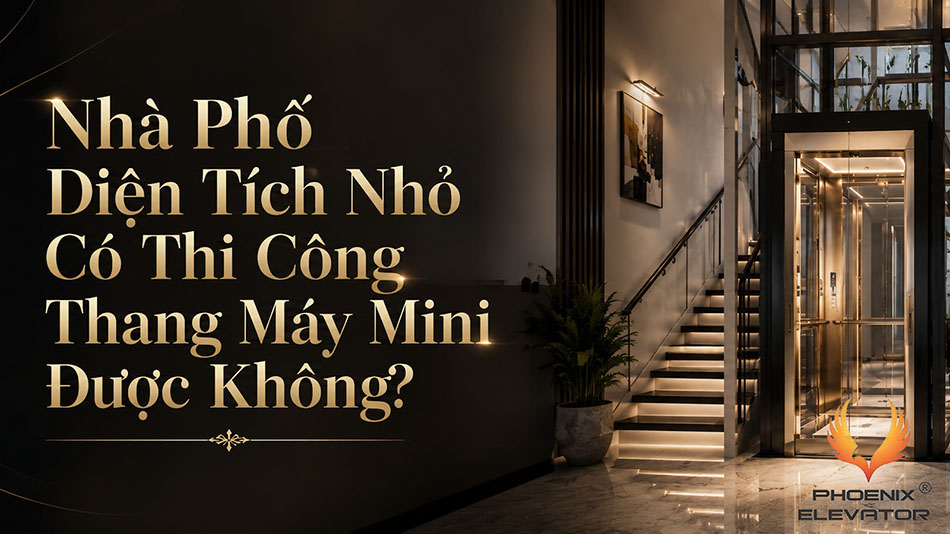 Thi công thang máy mini