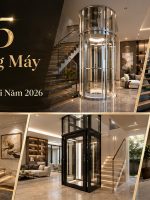 top 5 mẫu thang máy cửa kính